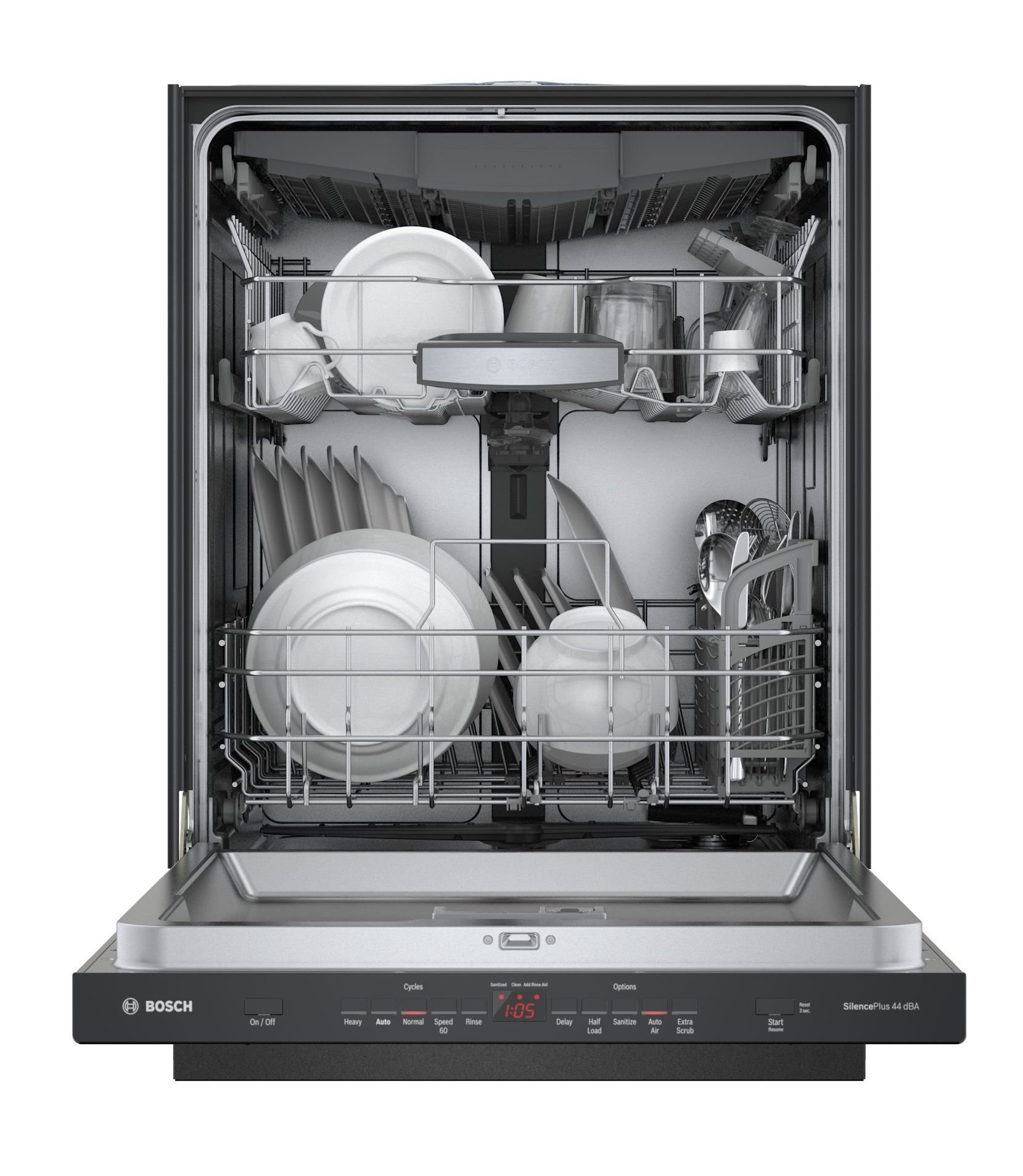 SHP865ZD6N Bosch 500 DLX Series Dishwasher with AutoAir - Black-4