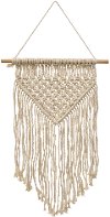 19 Inch Cream Macrame Wall Decor