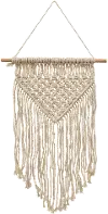 19 Inch Cream Macrame Wall Decor