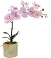 Pink Faux Orchid Arrangement in Flower Pot