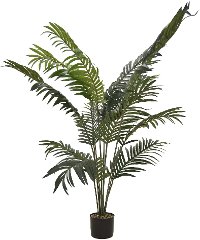 50 Inch Green Faux Palm Tree Arrangement in Pot