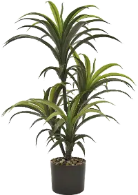 33 Inch Faux Yucca Green Tree Arrangement in Pot