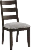 Beacon Black and Brown Upholstered Dining Room Chair