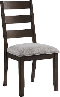 Black and Brown Upholstered Dining Room Chair - Beacon