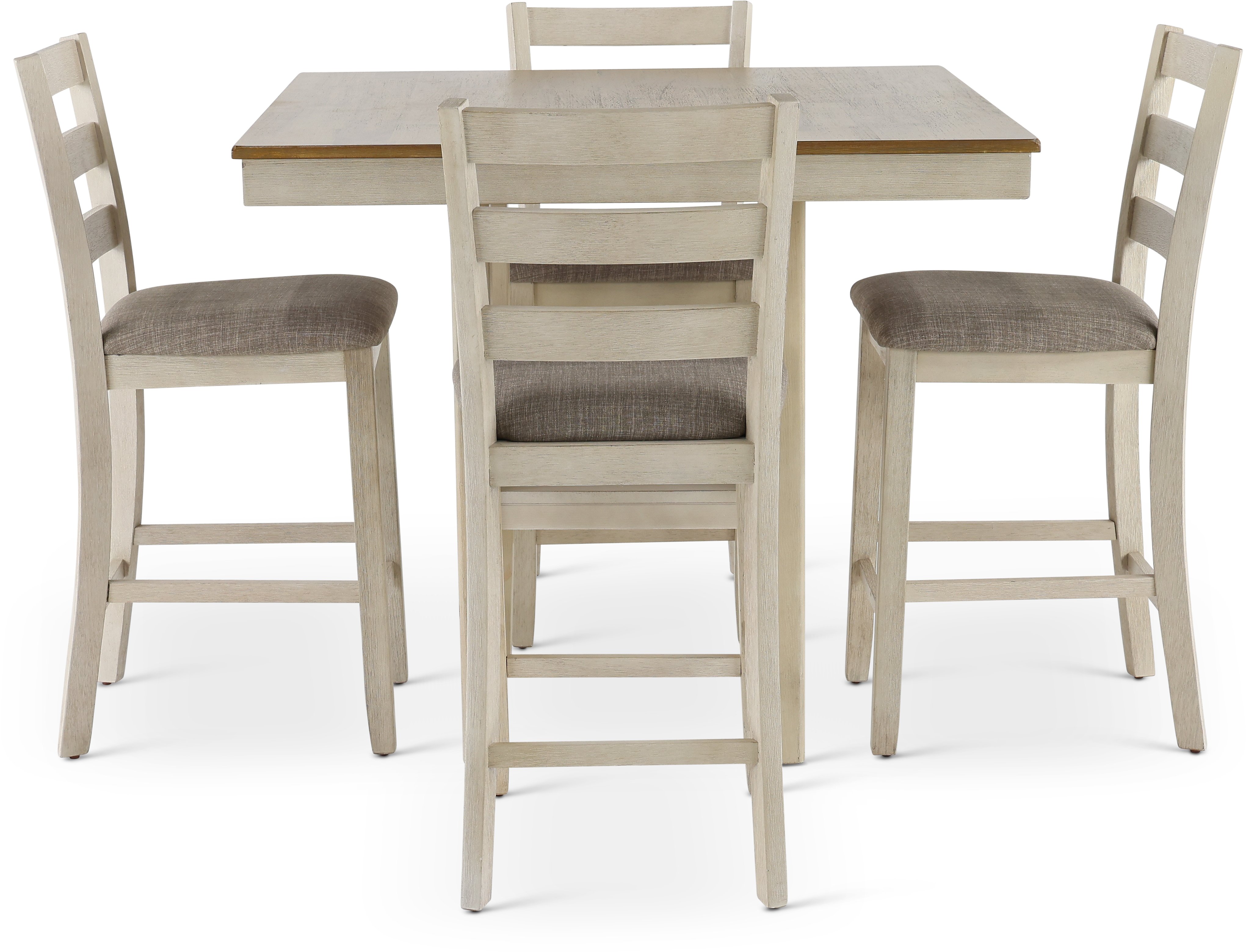 Tahoe White and Gray 5 Piece Counter Height Dining Set-1