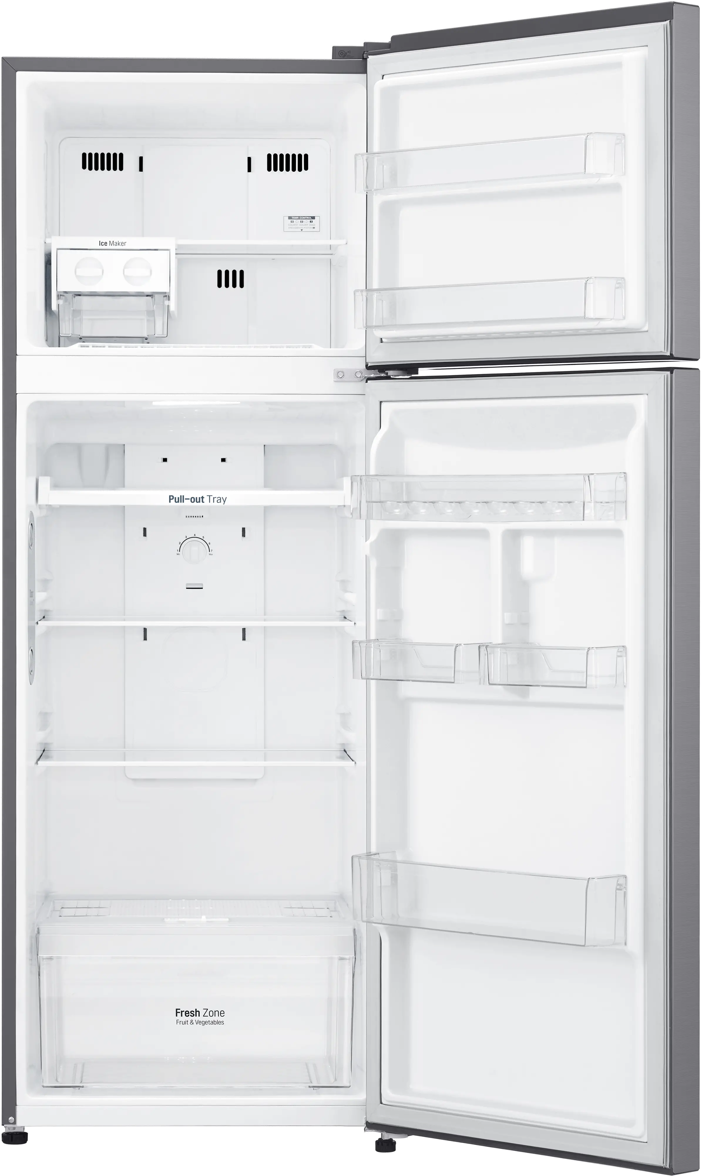 LTNC11131V LG 11 cu ft Top Freezer Refrigerator - 24 W Stainless Steel-4