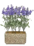 Faux Lavender Arrangement in Rectangular Planter