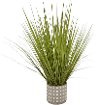 28 Inch Faux Green Grass Arrangement in Round Pot
