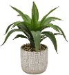 16 Inch Faux Greenery Arrangement In Round Pot