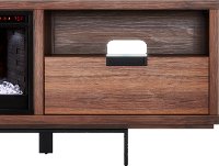 78 inch Walnut Fireplace TV Stand - Wynwood-5