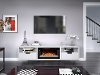 78 inch White Fireplace TV Stand - Wynwood