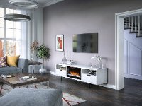 78 inch White Fireplace TV Stand - Wynwood-2