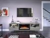 78 inch Modern Gray Fireplace TV Stand - Wynwood