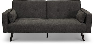 Cozy Granite Gray Convertible Sofa Bed - Jenna