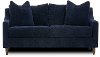 Mid Century Modern Dark Blue Loveseat - Sasha