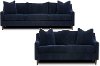 Dark Blue 2 Piece Living Room Set - Sasha
