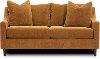 Clearance Mid Century Modern Butterscotch Tan Loveseat - Sasha
