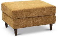 Mid Century Modern Butterscotch Tan Ottoman - Sasha