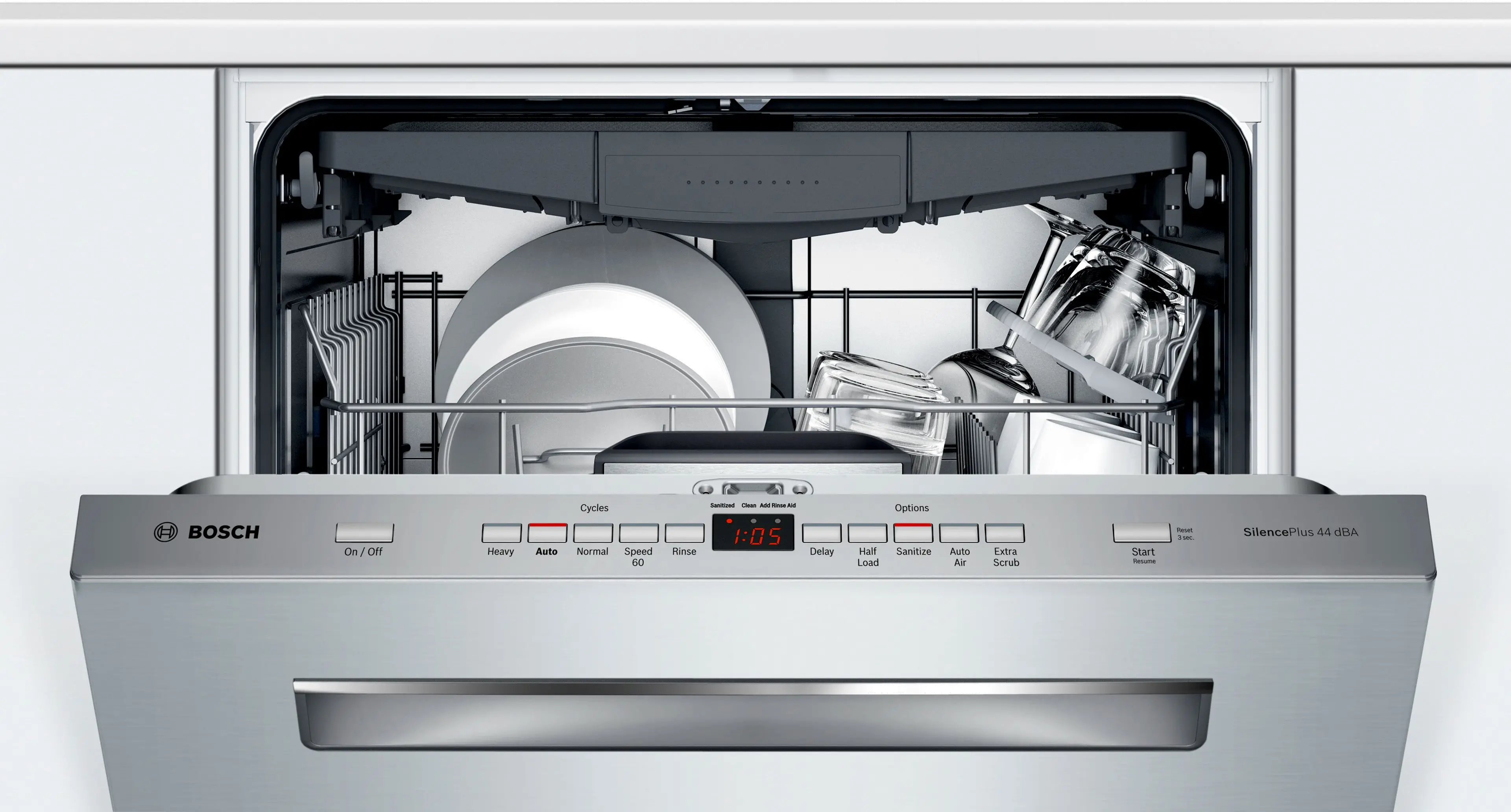SHP865ZP5N Bosch 500 Series Top Control Dishwasher - Stainless Steel-3