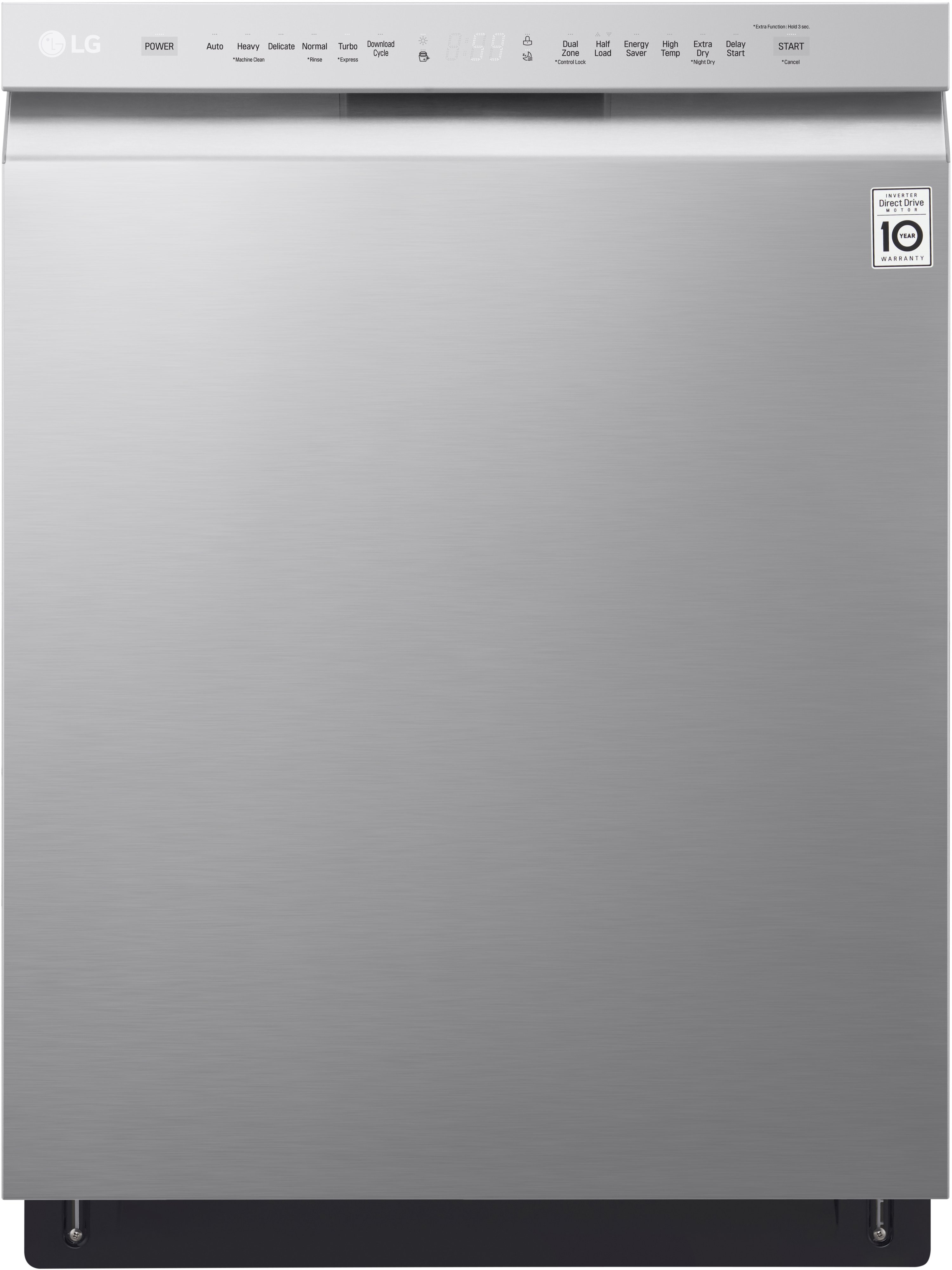 LDF5545SS LG Front Control Dishwasher with Quadwash - Stainless Steel-1