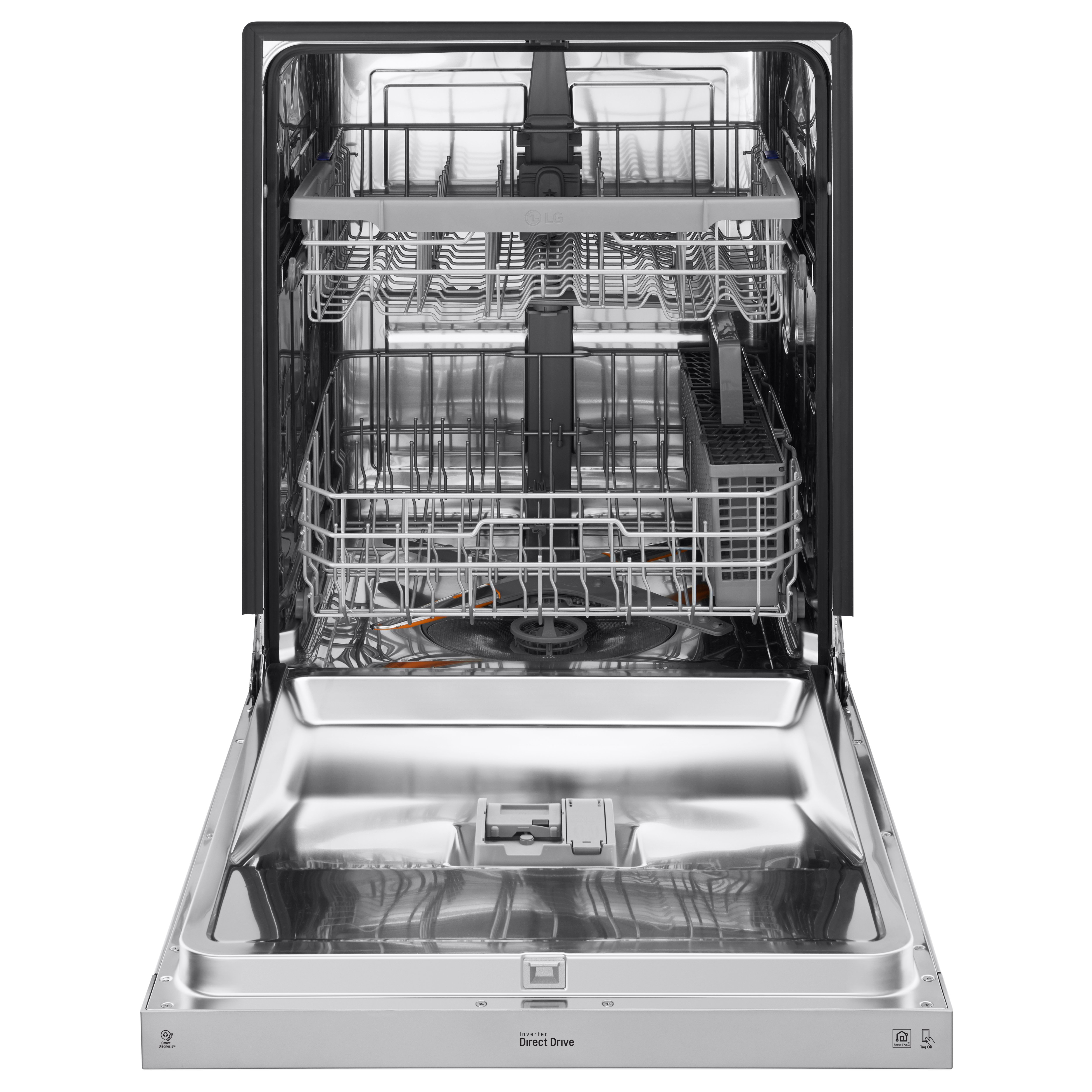 LDF5545SS LG Front Control Dishwasher with Quadwash - Stainless Steel-2