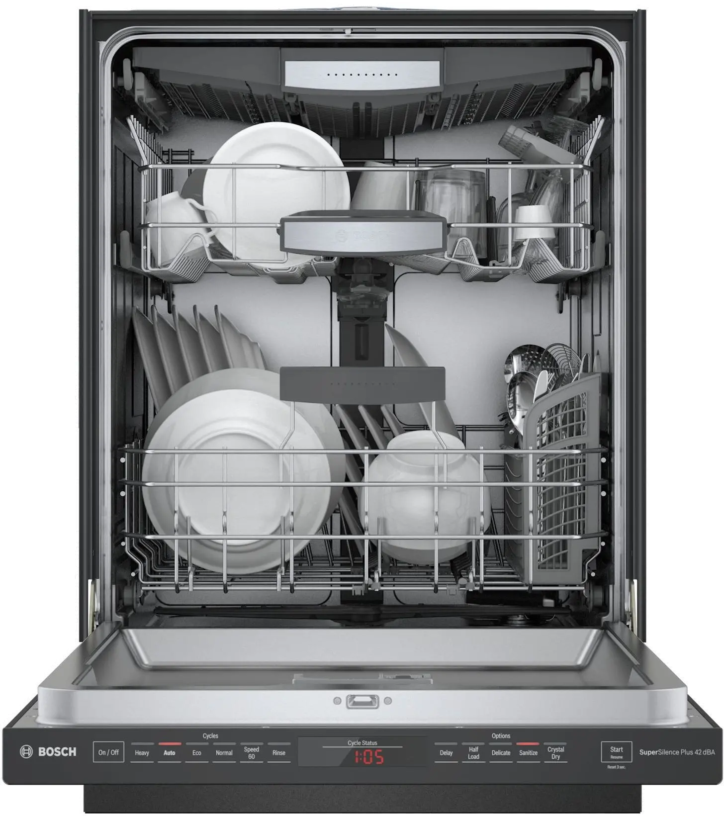 SHPM78Z54N Bosch 800 Series Premium Top Control Dishwasher - Black Stainless Steel-4