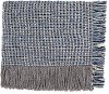 Navy, Gray, Blue and Cream Throw Blanket - Newcastle