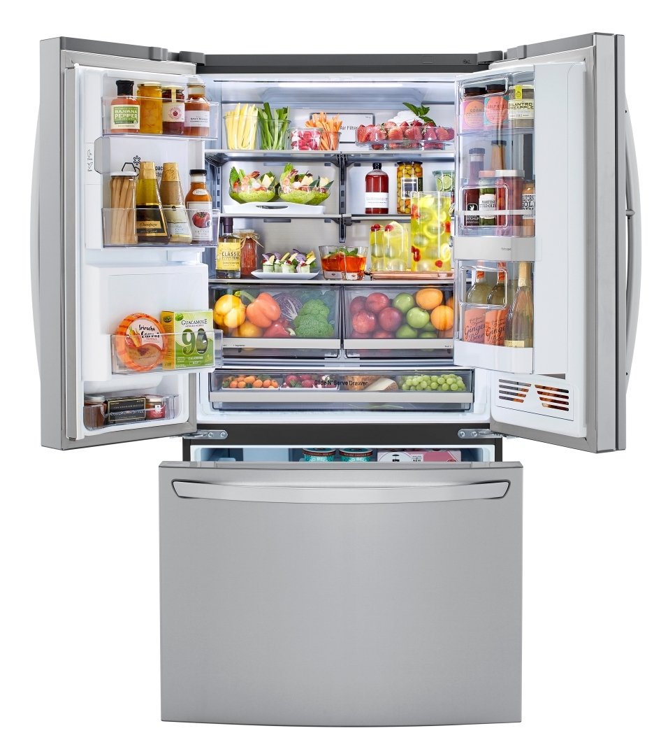 LRFVS3006S LG 29.7 cu ft French Door-in-Door Refrigerator with InstaView and Craft Ice - Stainless Steel-3