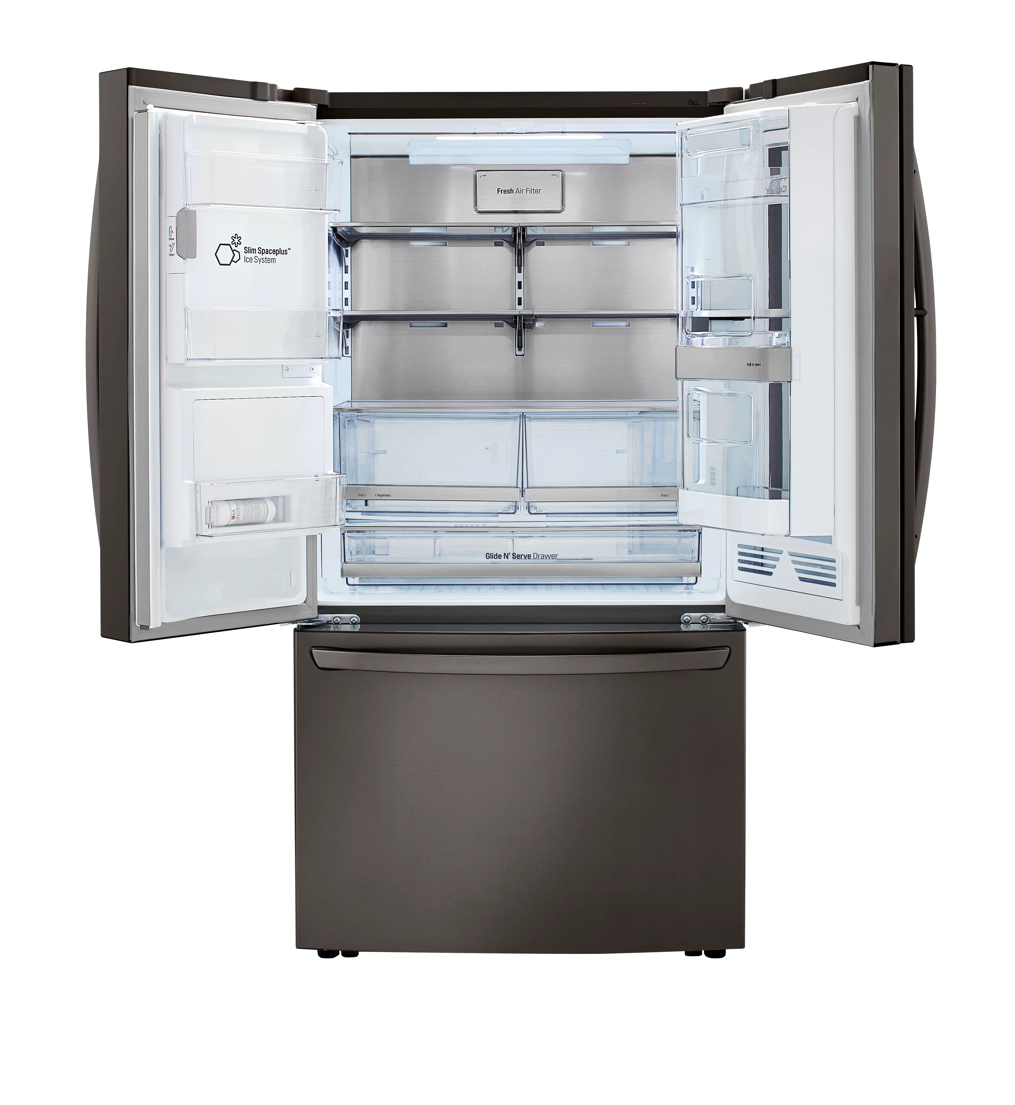LRFVS3006D LG 29.7 cu ft French Door-in-Door Refrigerator - Black Stainless Steel-2