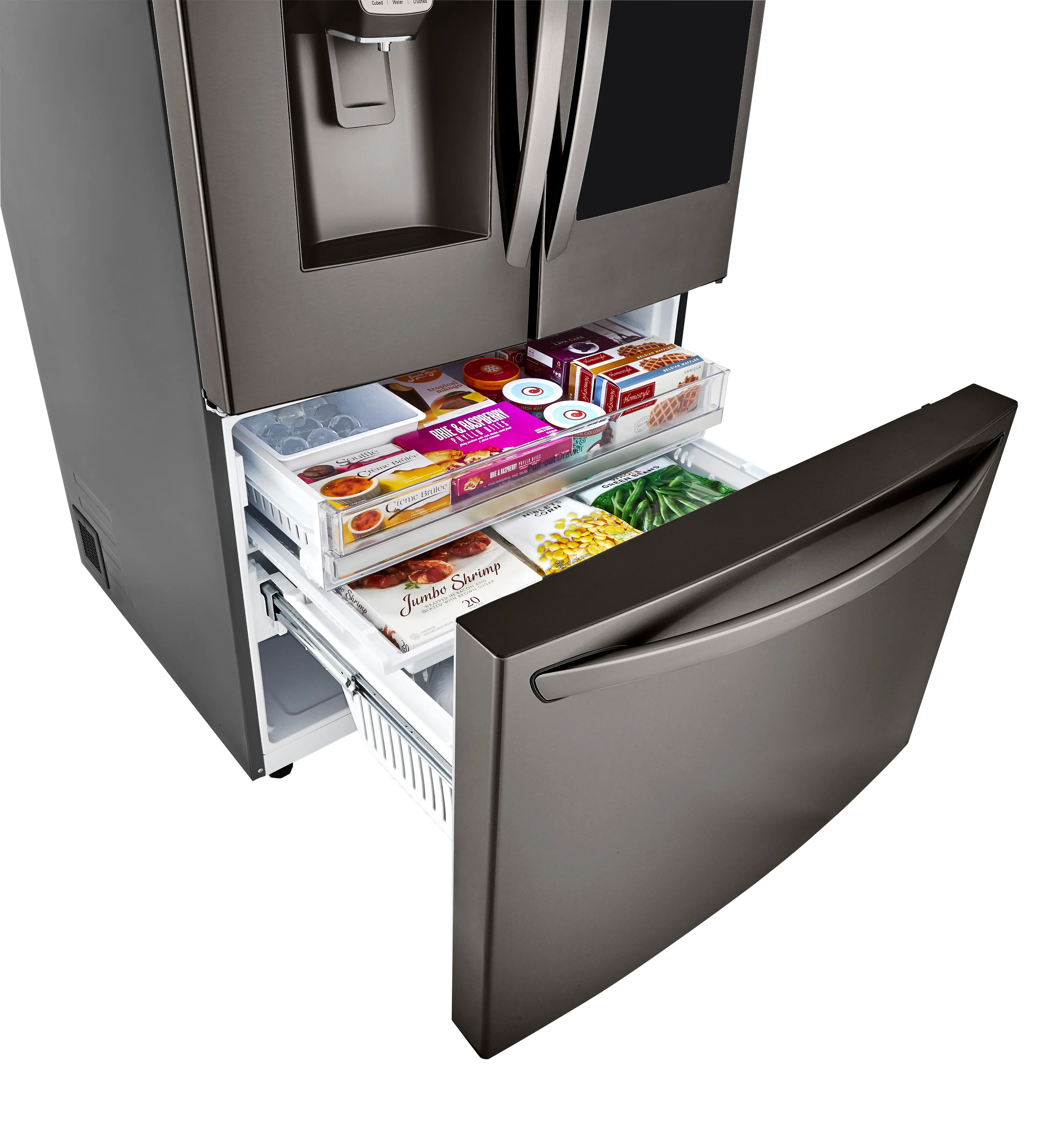 LRFVS3006D LG 29.7 cu ft French Door-in-Door Refrigerator - Black Stainless Steel-6