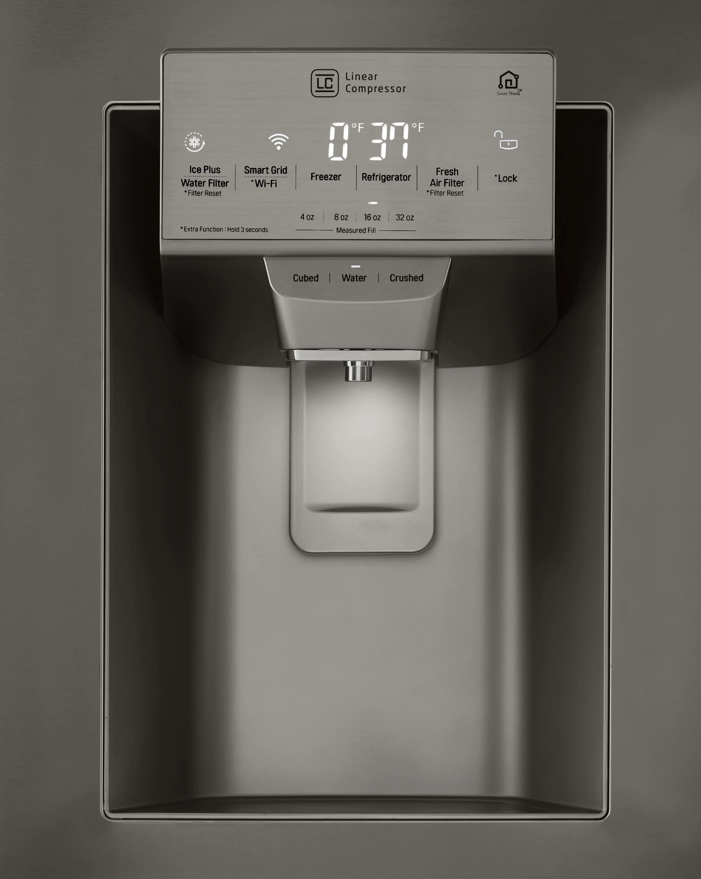 LRFVS3006D LG 29.7 cu ft French Door-in-Door Refrigerator - Black Stainless Steel-7