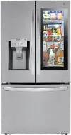 LRFVC2406S LG 23.5 cu ft French Door Refrigerator - Counter Depth Stainless Steel