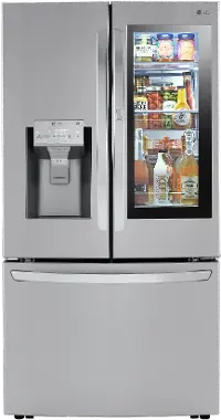 LRFVC2406S LG 23.5 cu ft French Door Refrigerator - Counter Depth Stainless Steel