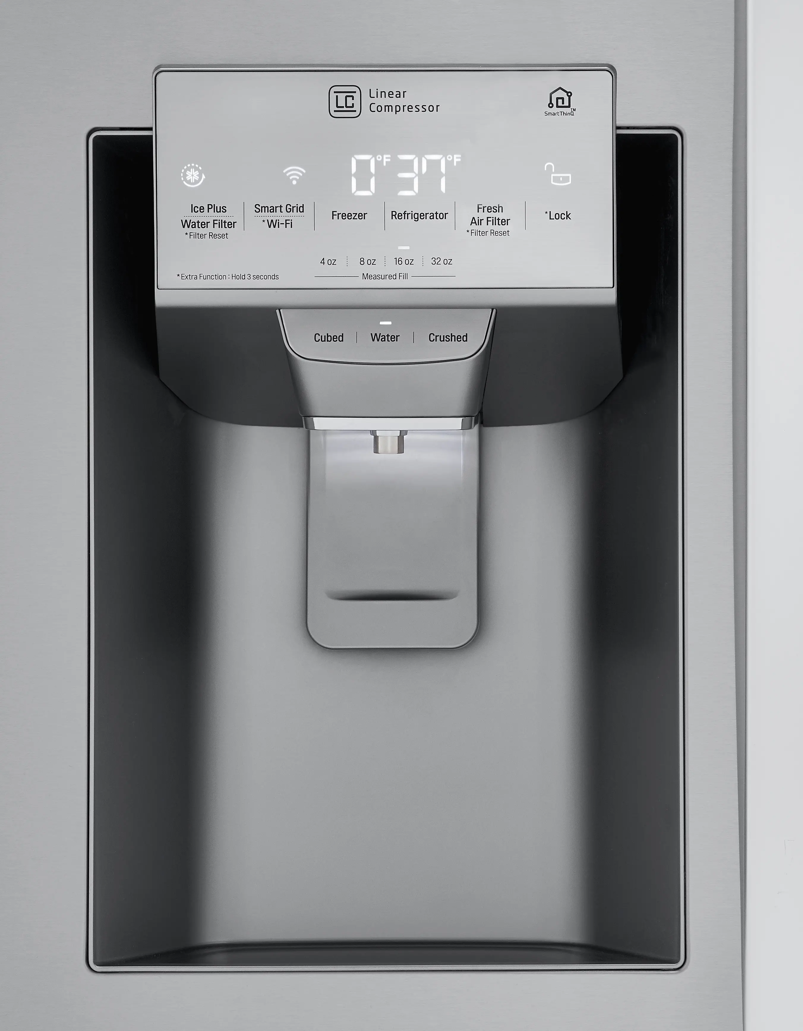 LRFVC2406S LG 23.5 cu ft French Door Refrigerator - Counter Depth Stainless Steel-4