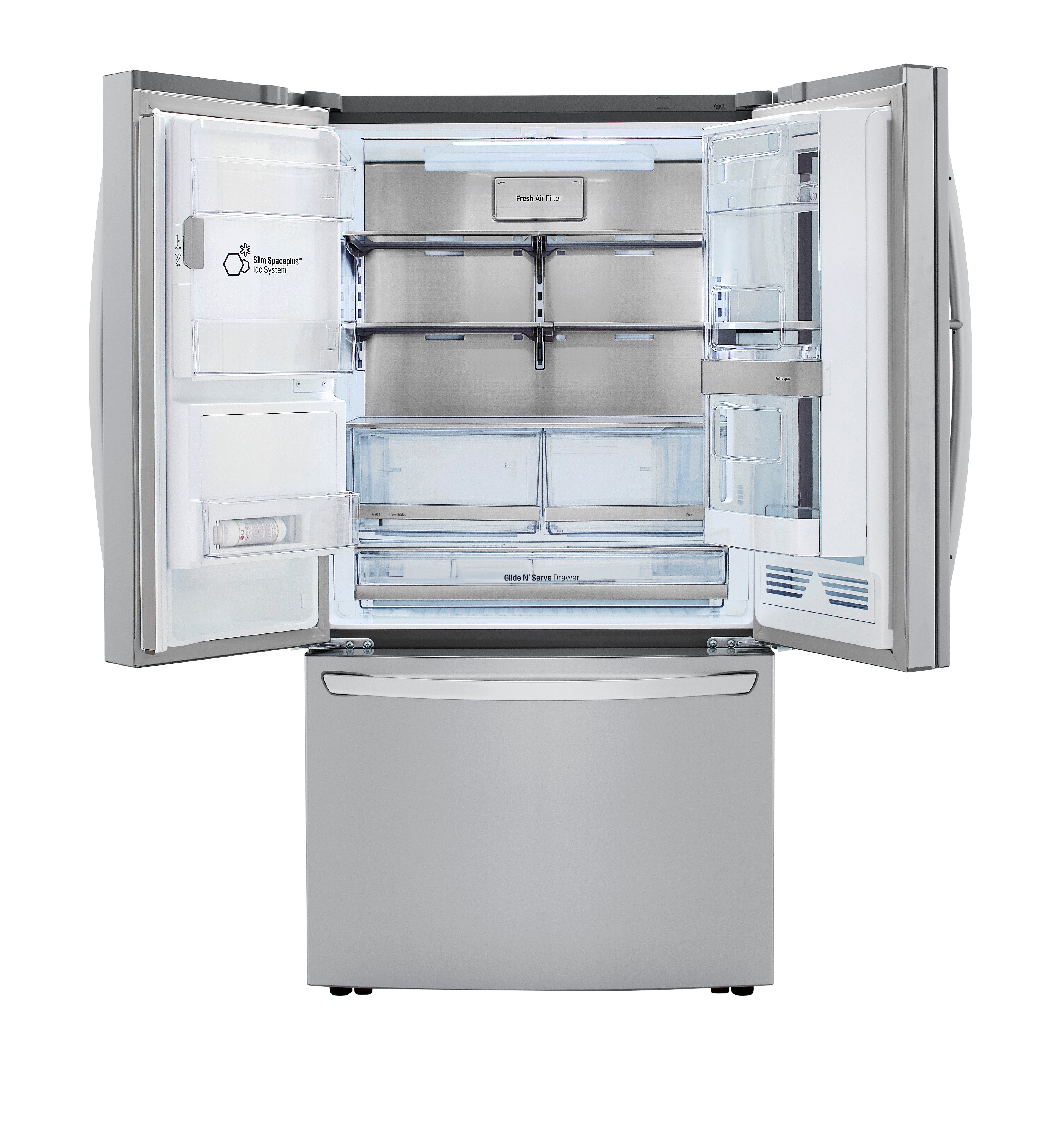 LRFVC2406S LG 23.5 cu ft French Door-in-Door Refrigerator with InstaView and Craft Ice - Stainless Steel-6
