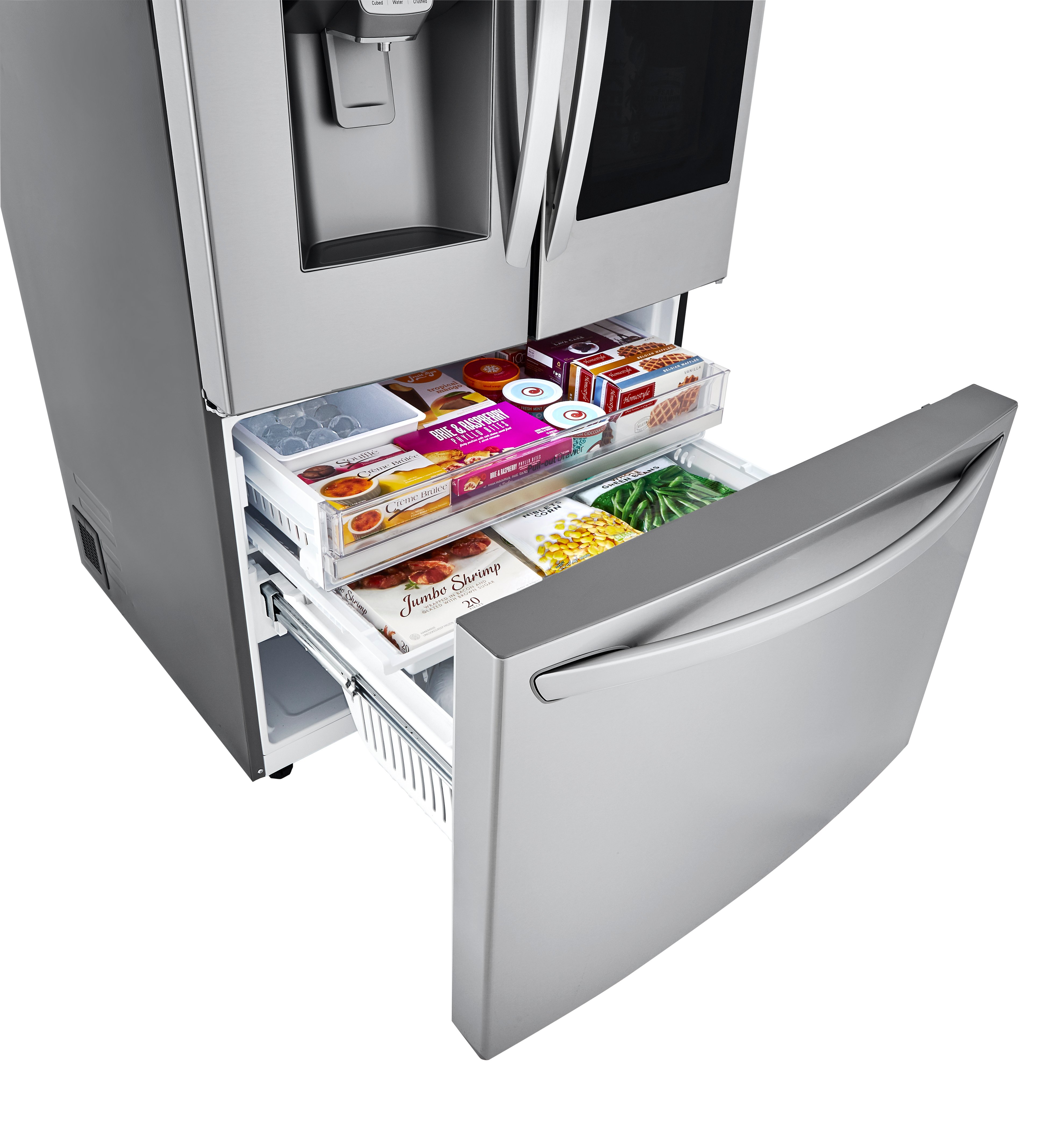 LRFVC2406S LG 23.5 cu ft French Door-in-Door Refrigerator with InstaView and Craft Ice - Stainless Steel-7