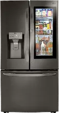 LRFVC2406D LG 23.5 cu ft French Door in Door Refrigerator - Counter Depth Black Stainless Steel