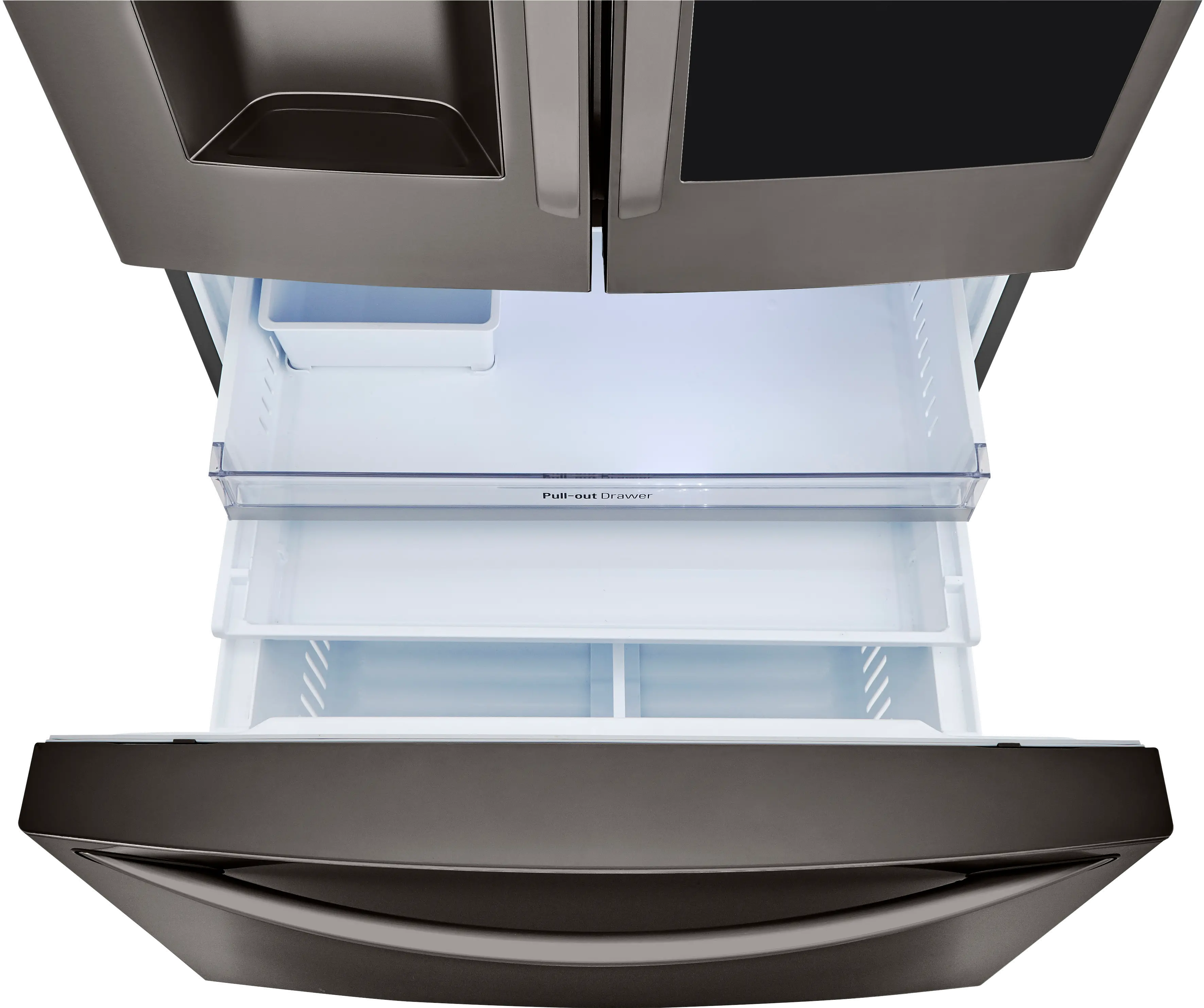 LRFVC2406D LG 23.5 cu ft French Door in Door Refrigerator - Counter Depth Black Stainless Steel-6