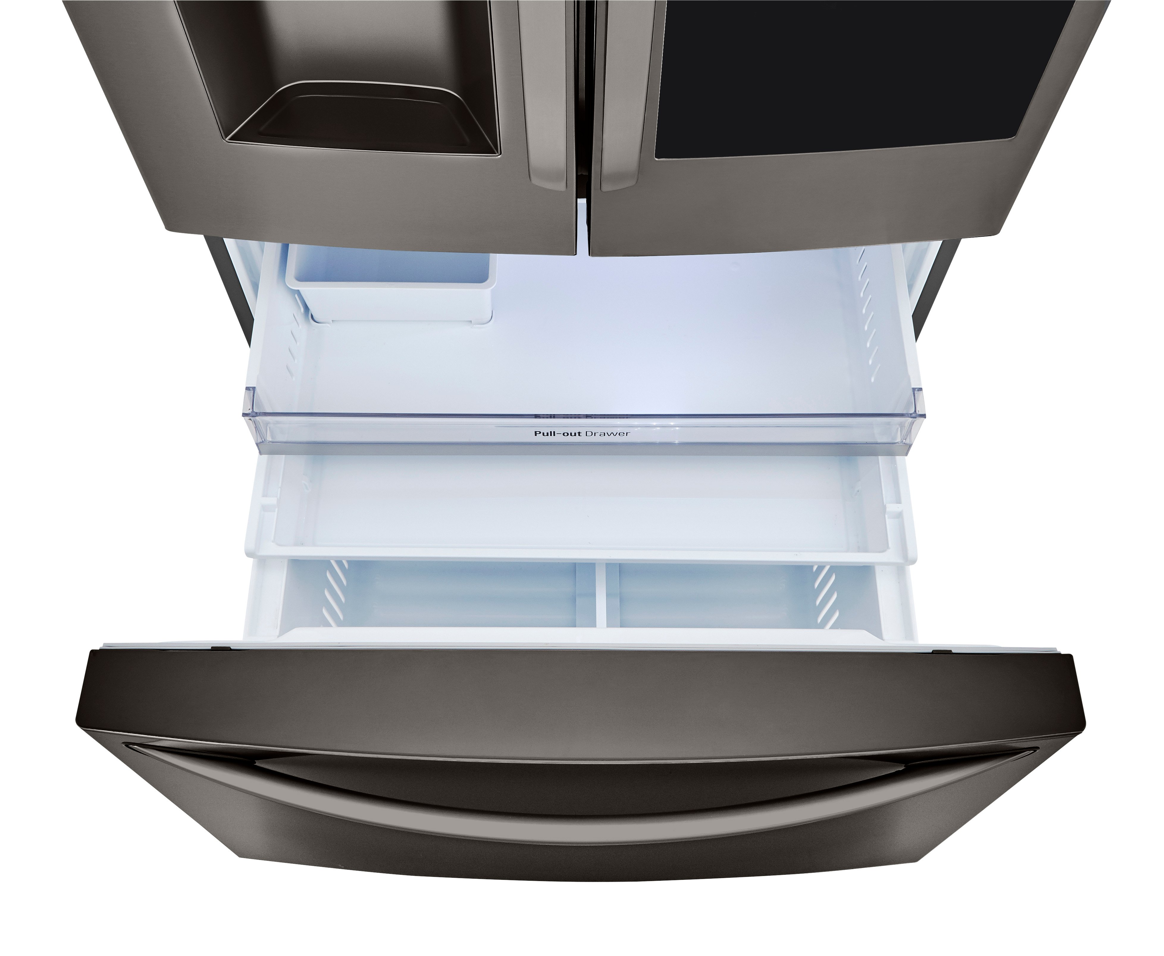 LRFVC2406D LG 23.5 cu ft French Door-in-Door Refrigerator with InstaView and Craft Ice - Black Stainless Steel-6