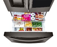LRFVC2406D LG 23.5 cu. ft. French Door-in-Door Smart Refrigerator with InstaView and Craft Ice - Black Stainless Steel-5