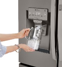 LRFVC2406D LG 23.5 cu. ft. French Door-in-Door Smart Refrigerator with InstaView and Craft Ice - Black Stainless Steel-7