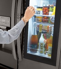 LRFVC2406D LG 23.5 cu. ft. French Door-in-Door Smart Refrigerator with InstaView and Craft Ice - Black Stainless Steel-8