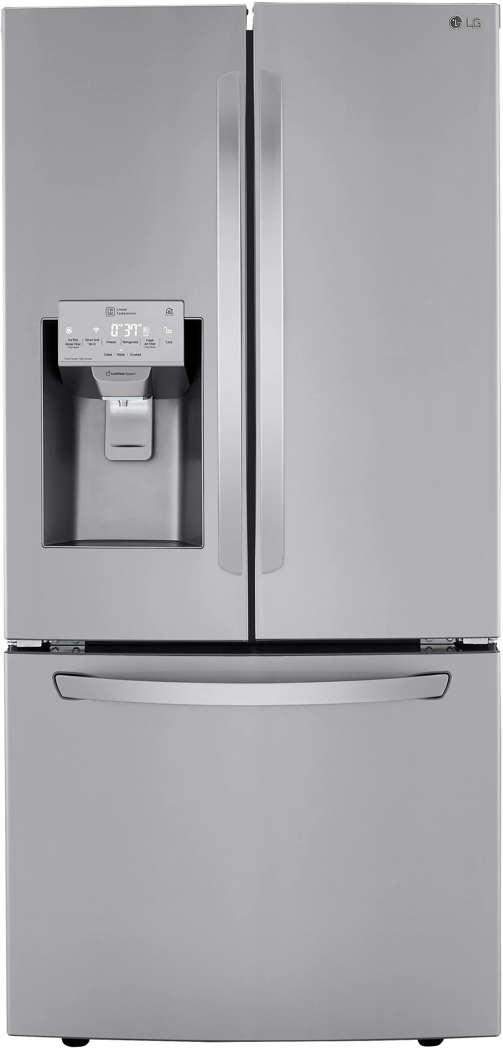 LRFXS2503S LG 24.5 cu ft French Door Refrigerator - 33 W Stainless Steel-3