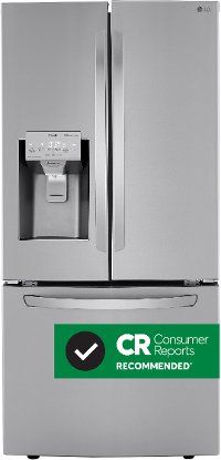 LRFXS2503S LG 24.5 cu. ft. French Door Smart Refrigerator - 33 Inch Stainless Steel