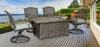 Traditional 5 Piece Patio Fire Pit Set - Macan-2