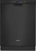 WDF590SAJB Whirlpool Built In Dishwasher with Front Controls - Black