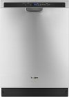 WDF590SAJM Whirlpool Built In Dishwasher with Front Controls - Stainless Steel