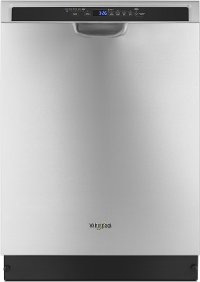 WDF590SAJM Whirlpool Built In Dishwasher with Front Controls - Stainless Steel