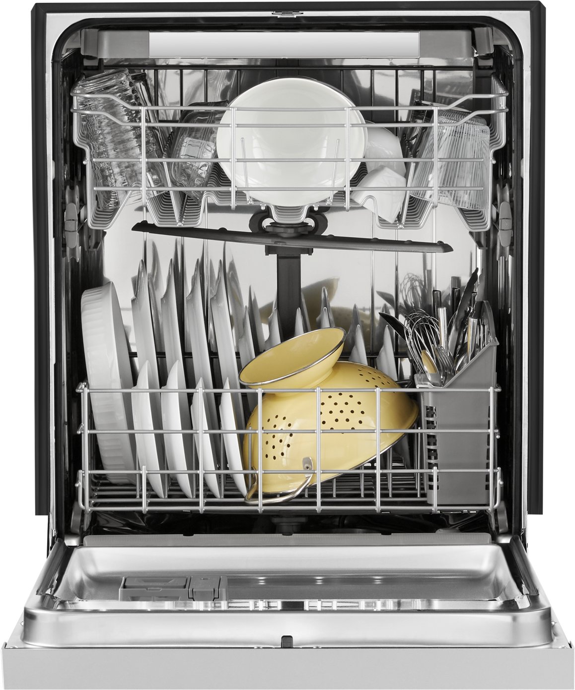 WDF590SAJM Whirlpool Built In Dishwasher with Front Controls - Stainless Steel-3