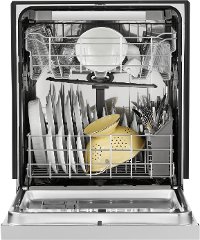 WDF590SAJM Whirlpool Built In Dishwasher with Front Controls - Stainless Steel-3